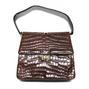 RENDL ORIGINAL 50's/60's Brown Alligator Handbag